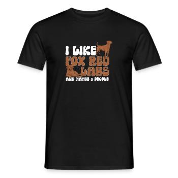 Foxred Labrador Fox Red Labrador Retriever - Men's T-Shirt - black - Front - AI Model Male 178 light (178cm)
