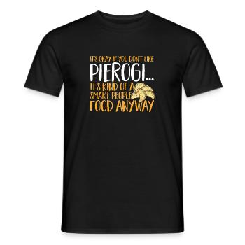 Pierogi polonais - T-shirt homme - noir - Devant - AI Model Male 178 light (178cm)