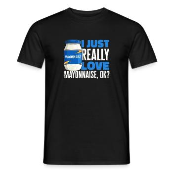 Mayonnaise - Men's T-Shirt - black - Front - AI Model Male 178 light (178cm)