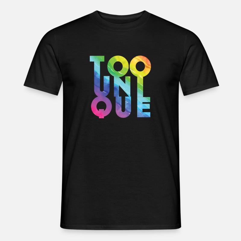 Zu einzigartig - Männer T-Shirt - Schwarz