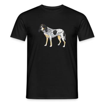 Bluetick Coonhound cadeau drôle de dicton - T-shirt homme - noir - Devant - AI Model Male 178 light (178cm)