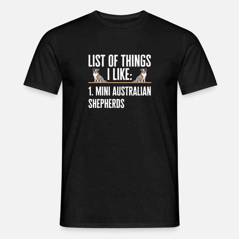 Miniature Australian Shepherd - Men's T-shirt - black