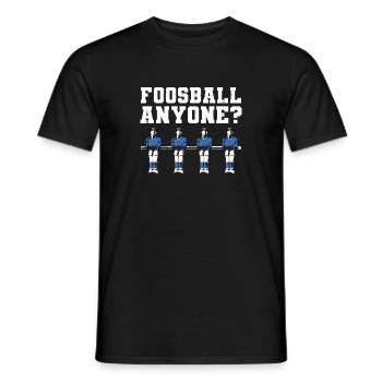 Table Soccer Player Foosball Anyone - Männer T-Shirt - Schwarz - Vorne - AI Model Male 178 light (178cm)