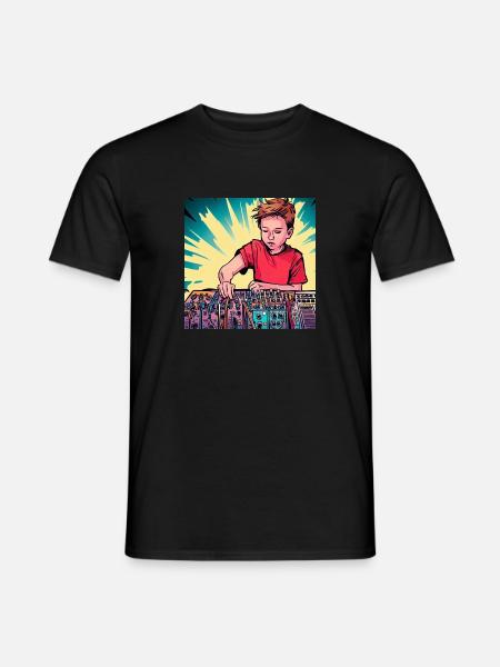 Synthesizer Boy 3 - Men's T-Shirt - black