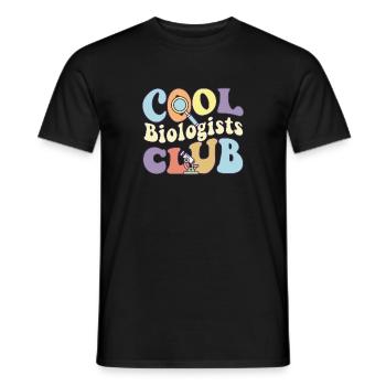 Cool Biologists Club Microbiologist Crew Marine - Männer T-Shirt - Schwarz - Vorne - AI Model Male 178 light (178cm)