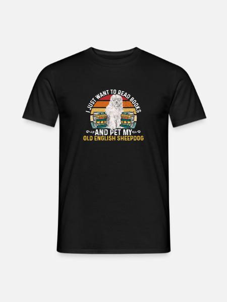 Old English Sheepdog Sheepie Bobtail - Men's T-Shirt - black