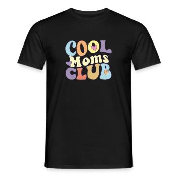 Cool Moms Club Proud Mama Squad Mother's Day New - Men's T-Shirt - black - Front - AI Model Male 178 light (178cm)