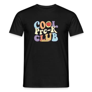Cool Pre K Club Enseignant préscolaire Élève Retour à - T-shirt homme - noir - Devant - AI Model Male 178 light (178cm)