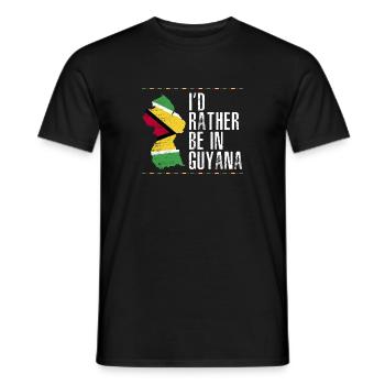 Guyana Flag Guyanais Guyanais - T-shirt homme - noir - Devant - AI Model Male 178 light (178cm)