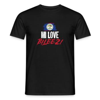 Belize Flagge Belizer - Männer T-Shirt - Schwarz - Vorne - AI Model Male 178 light (178cm)