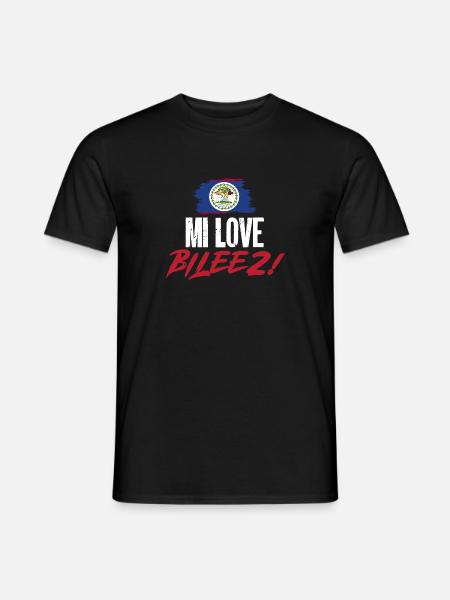 Belize Flagge Belizer - Männer T-Shirt - Schwarz