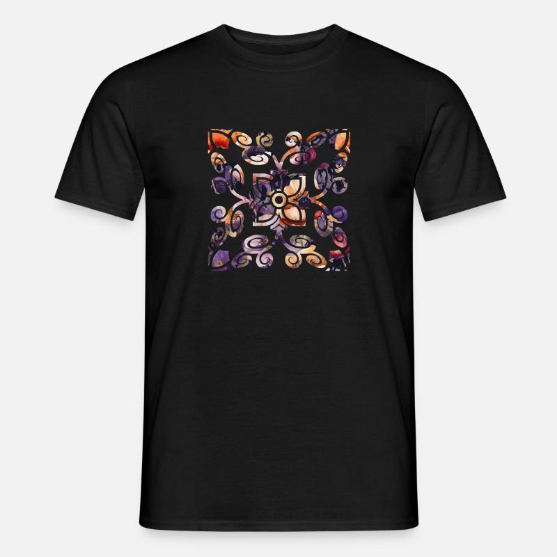 Botanisches Tshirt Blumenshirt Geschenkidee - Männer T-Shirt - Schwarz