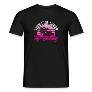 Tap Dance Teacher Tap Dancer Tap Dance - Men's T-Shirt - black - Front - AI Model Male 178 light (178cm)