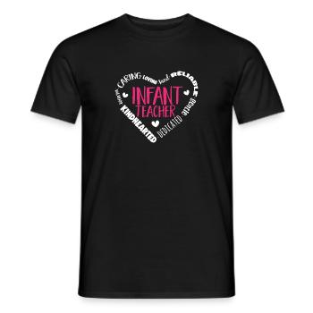 Enseignante de maternelle Éducatrice de centre de garde - T-shirt homme - noir - Devant - AI Model Male 178 light (178cm)