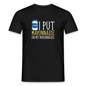 Mayonnaise - Men's T-Shirt - black - Front - AI Model Male 178 light (178cm)