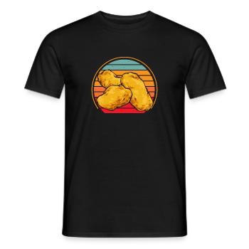 Chicken Nugget Lover Chicken Nuggets - Men's T-Shirt - black - Front - AI Model Male 178 light (178cm)