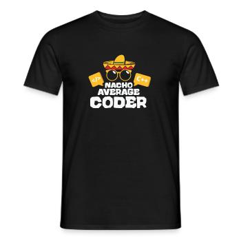 Nacho Average Coder Coding Taco Mexican Programmer - Männer T-Shirt - Schwarz - Vorne - AI Model Male 178 light (178cm)