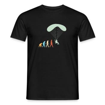Paramoteur Parapente motorisé - T-shirt homme - noir - Devant - AI Model Male 178 light (178cm)