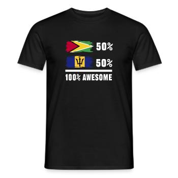 Guyana Flag Guyanais Guyanais - T-shirt homme - noir - Devant - AI Model Male 178 light (178cm)