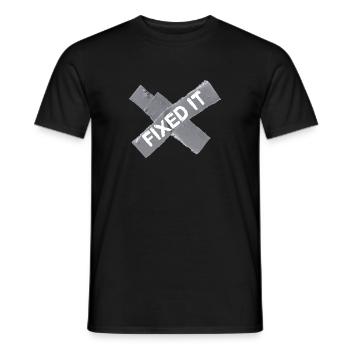 Ruban adhésif Ruban adhésif Ruban de masquage artisanal - T-shirt homme - noir - Devant - AI Model Male 178 light (178cm)