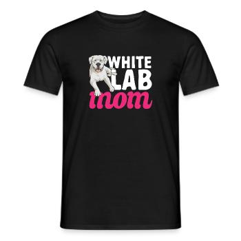 Labrador Retriever blanc Labrador Labrador blanc - T-shirt homme - noir - Devant - AI Model Male 178 light (178cm)