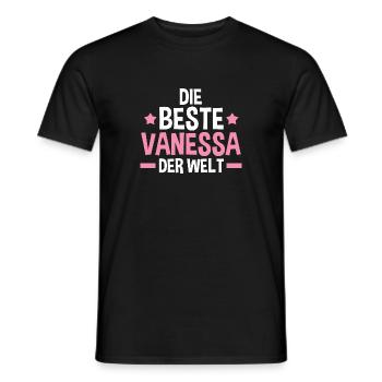 Vanessa - Männer T-Shirt - Schwarz - Vorne - AI Model Male 178 light (178cm)