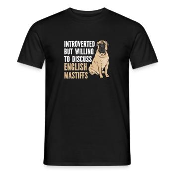 Mastiff Chien Vieux Mastiff anglais - T-shirt homme - noir - Devant - AI Model Male 178 light (178cm)