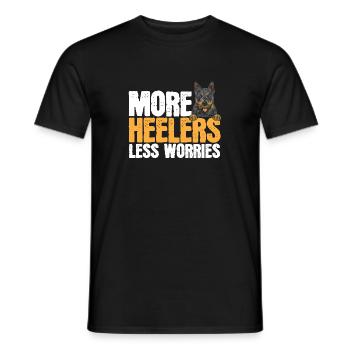 Australian Cattle Dog Red Blue Heeler - Männer T-Shirt - Schwarz - Vorne - AI Model Male 178 light (178cm)