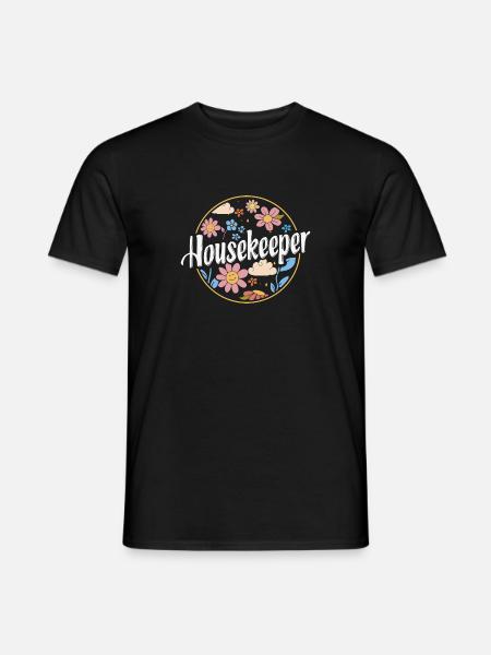 Domestic help, cleaner, housekeeper - Men's T-Shirt - black
