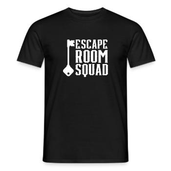 Challenge Gamed Locked Group Escape Room Squad Mys - Männer T-Shirt - Schwarz - Vorne - AI Model Male 178 light (178cm)