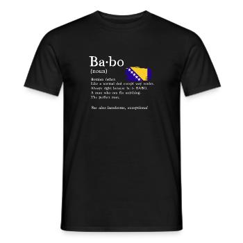 Bosnie-Herzégovine Drapeau Bosnie - T-shirt homme - noir - Devant - AI Model Male 178 light (178cm)