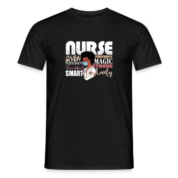 Black Nurse Pride African American Roots Afro - Männer T-Shirt - Schwarz - Vorne - AI Model Male 178 light (178cm)