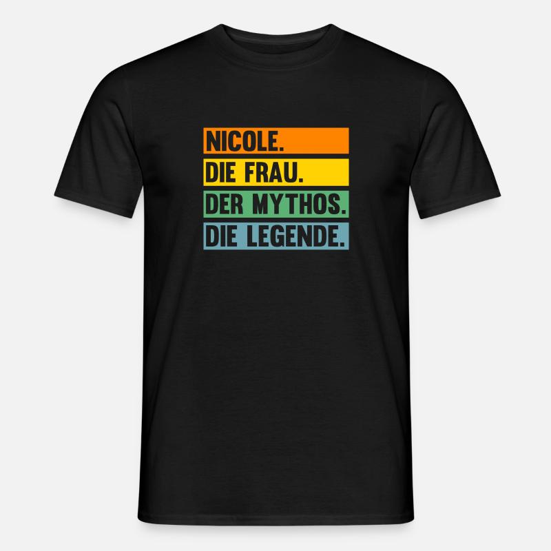 Nicole - Männer T-Shirt - Schwarz