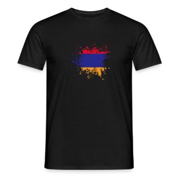 Armenische Flagge Armenien - Männer T-Shirt - Schwarz - Vorne - AI Model Male 178 light (178cm)