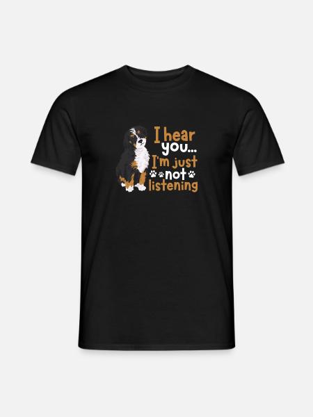Bernedoodle Dog - Men's T-Shirt - black
