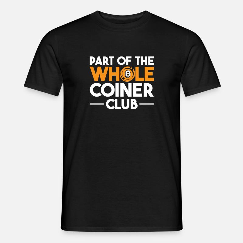 Bitcoin Cryptocurrency BTC Crypto Trader - Men's T-Shirt - black