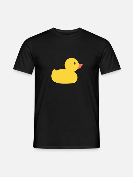 Ente Vintage Ente Duck Gelb Brot Lustig Geschenk - Männer T-Shirt - Schwarz
