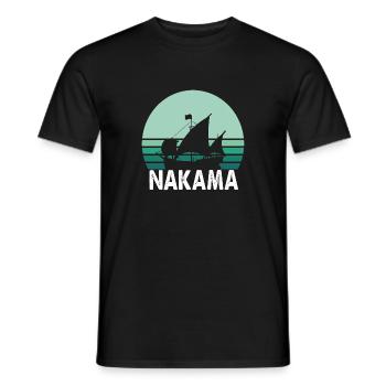 Nakama Pirate bateau anime - T-shirt homme - noir - Devant - AI Model Male 178 light (178cm)