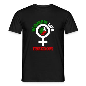 Women life freedom - Männer T-Shirt - Schwarz - Vorne - AI Model Male 178 light (178cm)