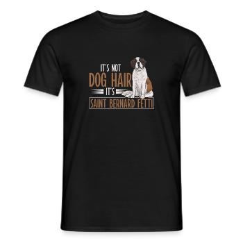Bernhardiner St. Bernhardshund Hund - Männer T-Shirt - Schwarz - Vorne - AI Model Male 178 light (178cm)