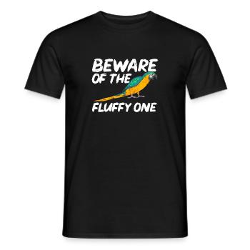 Gelbbrustara Papagei Blue And Yellow Macaw - Männer T-Shirt - Schwarz - Vorne - AI Model Male 178 light (178cm)
