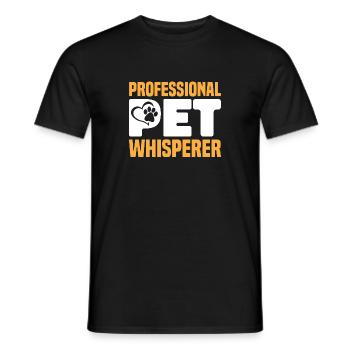 Pet Sitting Cat Dog Pet Sitter - Men's T-Shirt - black - Front - AI Model Male 178 light (178cm)