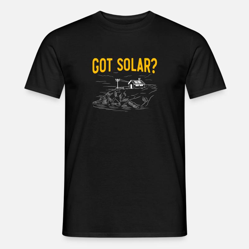 Solarmodul Solarenergie Solarstrom - Männer T-Shirt - Schwarz