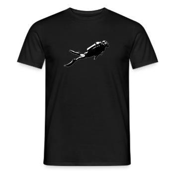 Tauchen - Taucher - Tauchsport - Männer T-Shirt - Schwarz - Vorne - AI Model Male 178 light (178cm)
