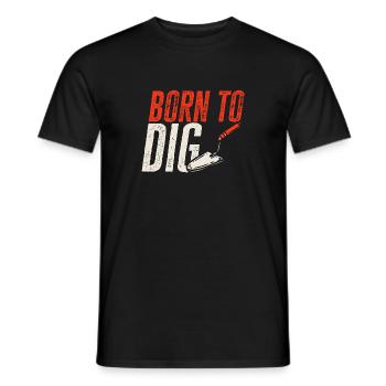 Archaeology Gift Archaeologist - Men's T-Shirt - black - Front - AI Model Male 178 light (178cm)
