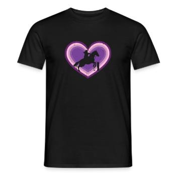 Barrel Racing Lover Rodeo Event Silhouette Horse S - T-shirt homme - noir - Devant - AI Model Male 178 light (178cm)