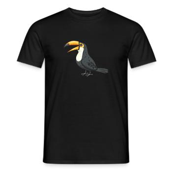 Toucan Bird Rainforest - Men's T-Shirt - black - Front - AI Model Male 178 light (178cm)