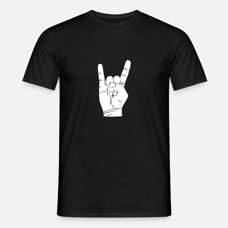 Rock - Männer T-Shirt - Schwarz