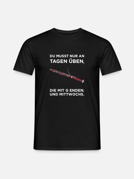 You only need to practice on the days that end - Männer T-Shirt - Schwarz