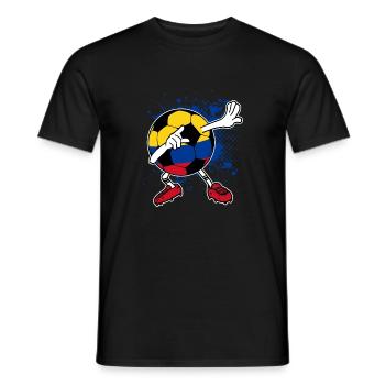 Kolumbien Fußball WM Trikot - Männer T-Shirt - Schwarz - Vorne - AI Model Male 178 light (178cm)